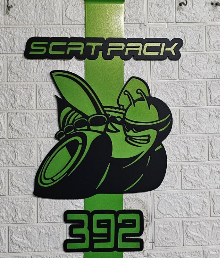 3D Scat Pack 392 Hood Prop 15-up Dodge Challenger, Charger 3D Scat Pack 392 Hood Prop 15-up Dodge Challenger, Charger